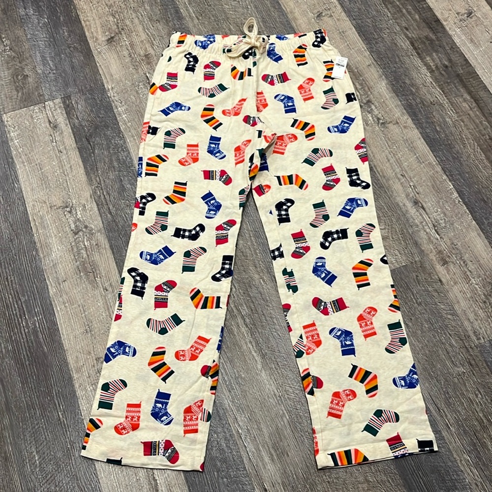 NWT Old Navy Holiday Flannel Pajama Pants Size M Women